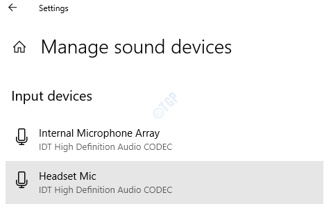 Manage Sound Devices