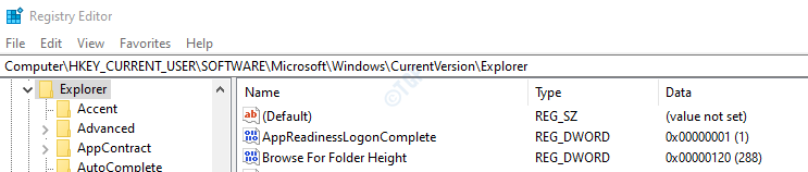 Registry Editor Window