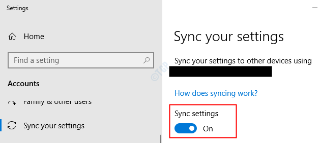 ms exchange sync settings master sync has been turned off