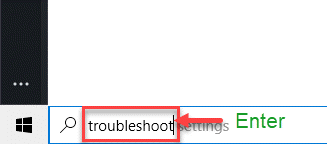 Troubleshoot Enter Search New Min