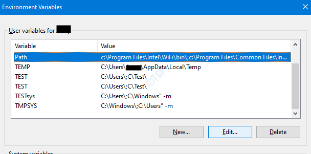 Env variables. Env variable Temp tmp Windows.