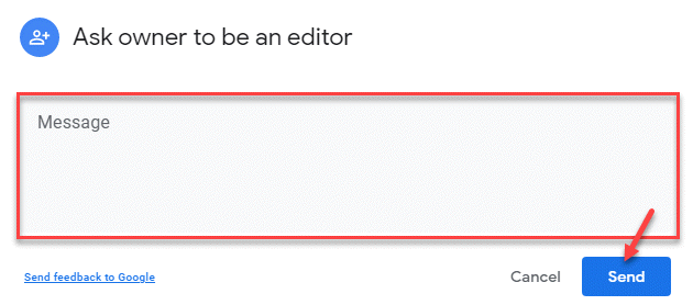Ask Owner To Be An Editor Write Message Send