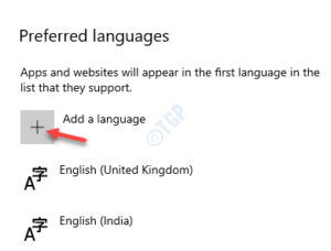 Preferred languages Add a language