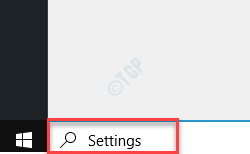 Start Windows Search Bar Settings