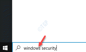 Start Windows Search Bar Windows Security