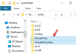 SysWOW64 folder copy GroupPolicy GroupPolicyUsers gpedit.msc
