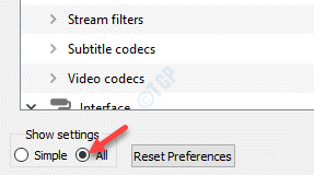 Vlc Preferences Simple Preferences All