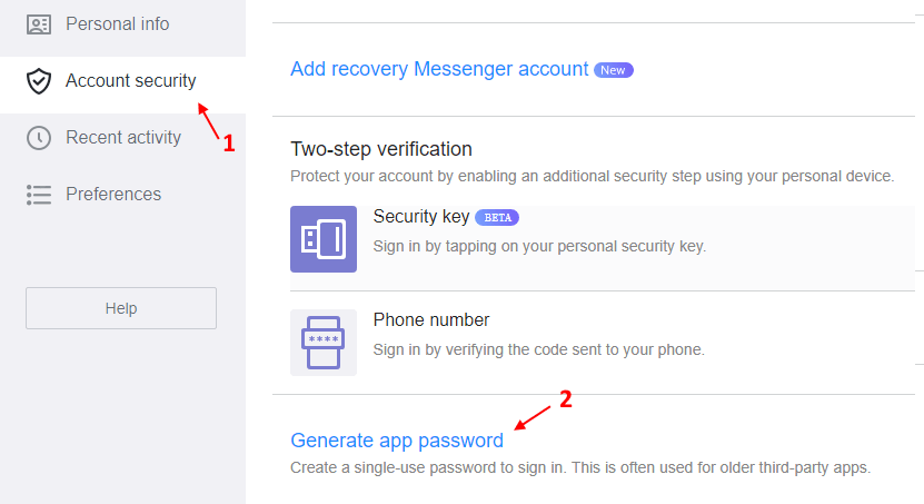 Generate App Password Yahoo Mail Min