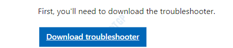 download troubleshooter