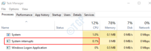 How to Fix high CPU Usage caused due to System Interrupts in Windows 10/11