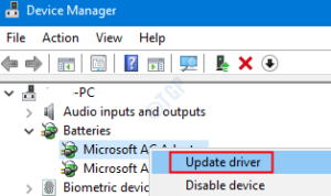 Update Microsoft Adapter