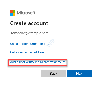 Создать учетную запись Добавить пользователя без учетной записи Microsoft