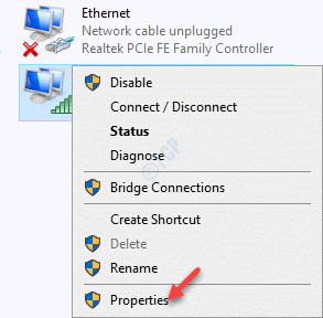 Network Connections Internet Connection Right Click Properties