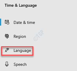 Settings Time & Language Language
