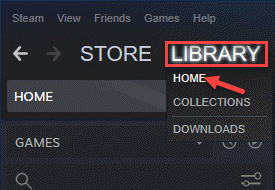 Steam App Library Home
