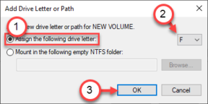 assign f letter min