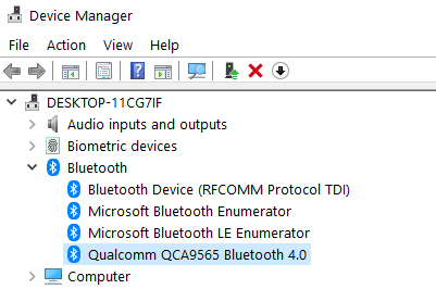 Bluetooth Device Name Min