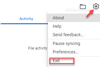Google Drive Icon Settings Icon Exit