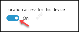 Location Access For This Device Turn On