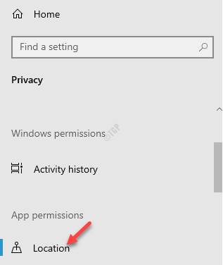Settings Privacy App Permissions Location