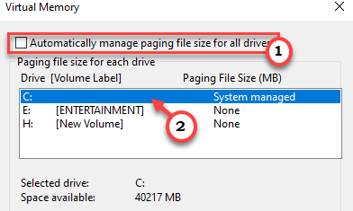 Automaticallly Manage Paging File Virtual Ram Min