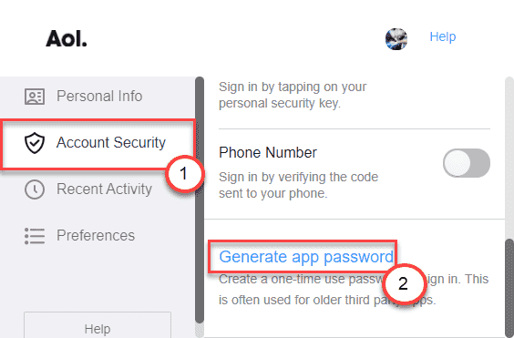 Generate App Password Min