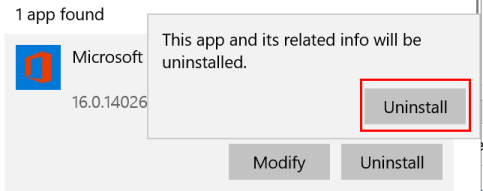 Ms Office Uninstall Confirm Min