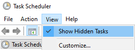 Show Hidden Tasks