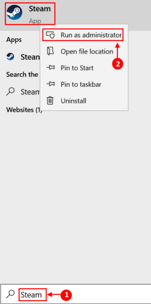 Steam Image Failed Update Run As Administrator Min