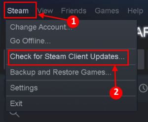 Steam Image Failed Update Steam Client Min
