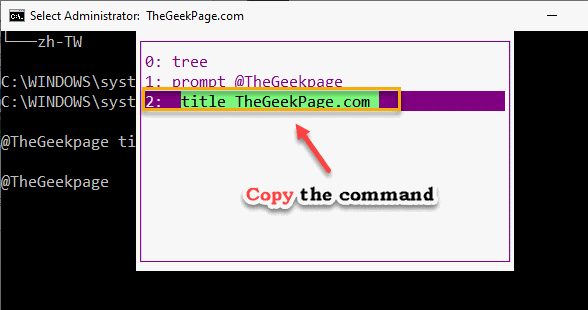 Copy The Command Min