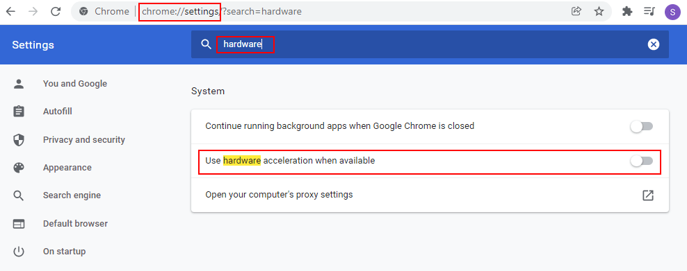 Hardware Acceleartion Chrome Min