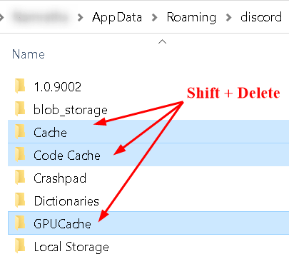 Delete Discord Cache Files Min