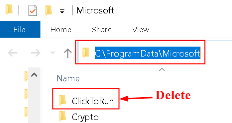 Delete Program Data Microsoft Click To Run Min