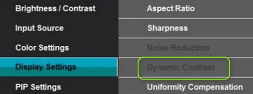 Disable Dynamic Contrast In The Monitor Settings 1 Min