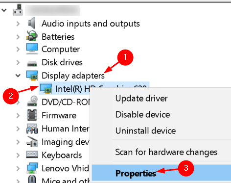 Display Adapter Properties Min
