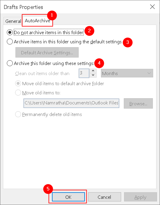 Fix AutoArchive Missing or Not Working in MS Outlook