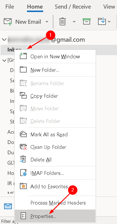 Outlook Folder Properties Min