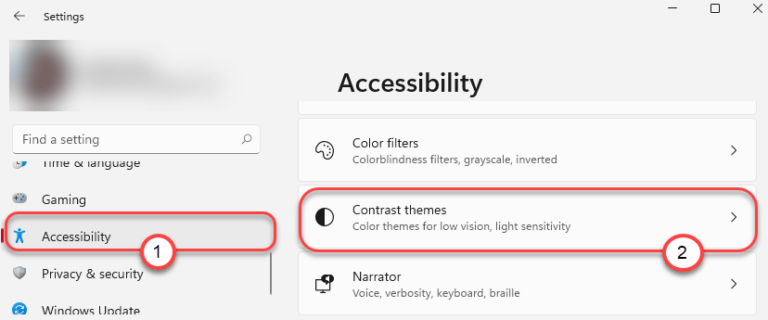 How to edit and use your own Contrast theme in Windows 11