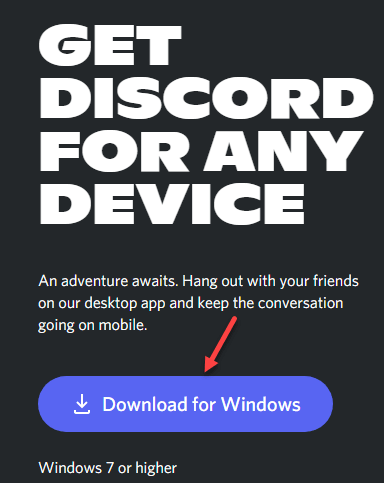 windows discord download