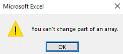 Cant Change Part Of An Array