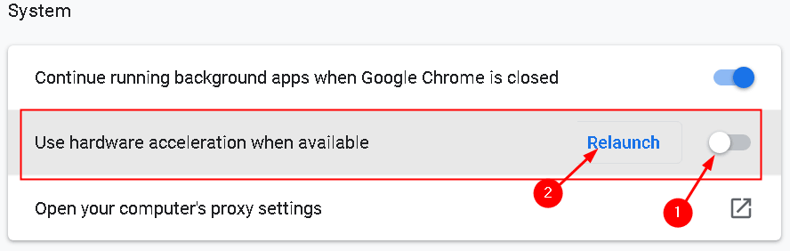 Chrome отключить аппаратное ускорение мин.