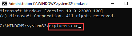 Command Prompt (admin) Execute Command To Open Explorer In Admin Mode