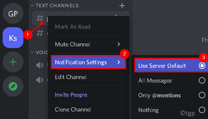 Discord Channel Notification Settings Use Server Default Min