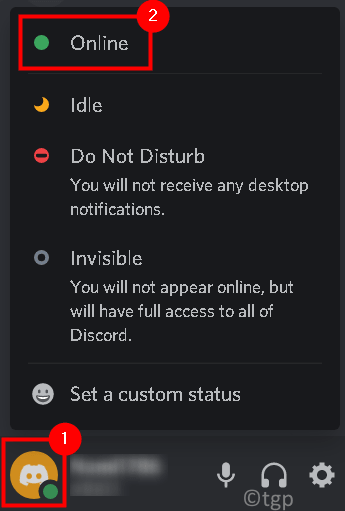 Discord User Status Online Min