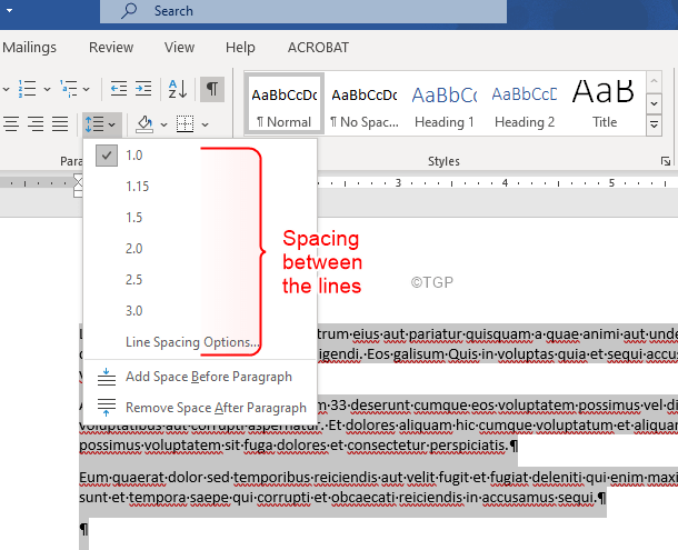 Remove Line Spacing In Word 2007