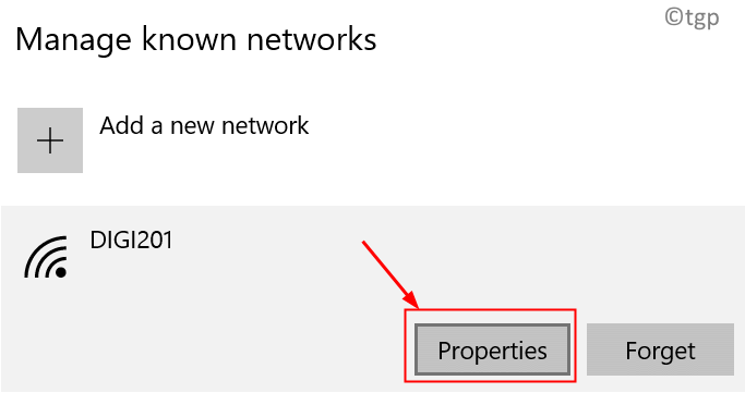 Manage Known Network Properties Min