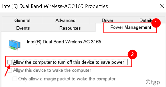 Network Adapter Power Management Min