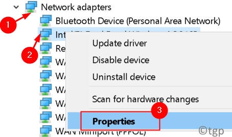 Network Adapter Properties Min