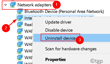 Network Adapter Uninstall Device Min